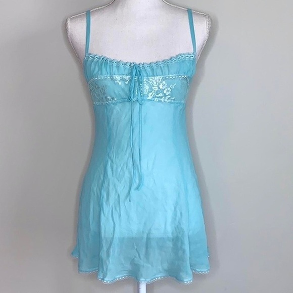 Victoria's Secret Other - Victoria’s Secret Y2K Silk Milkmaid Slip